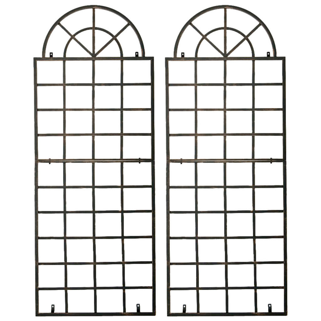 CLP Rankgitter, Bronze, Metall, 70x180x1 cm, Gartenzubehör, Gartendeko von CLP
