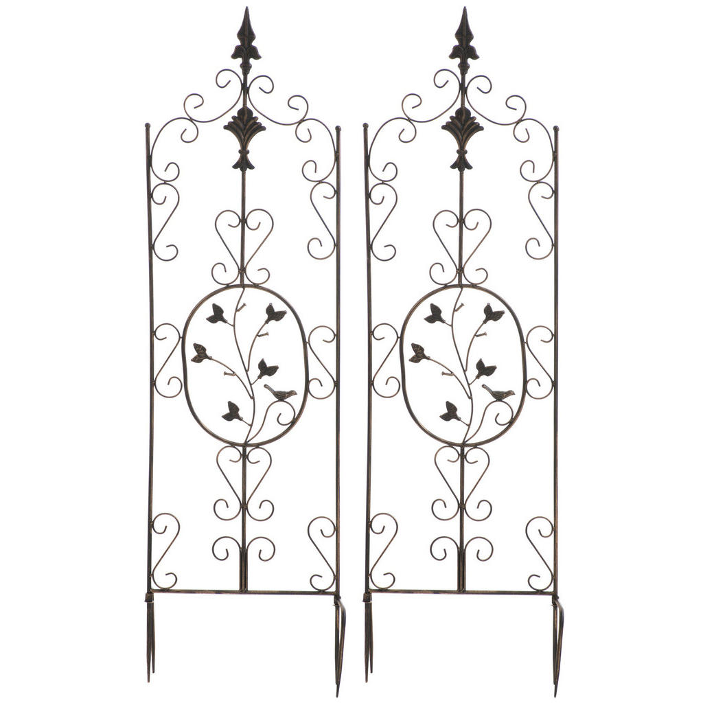 CLP Rankgitter, Bronze, Metall, 35x122x1 cm, Gartenzubehör, Gartendeko CLP Rankgitter, Bronze, Metall, 35x122x1 cm, Gartenzubehör, Gartendeko von CLP