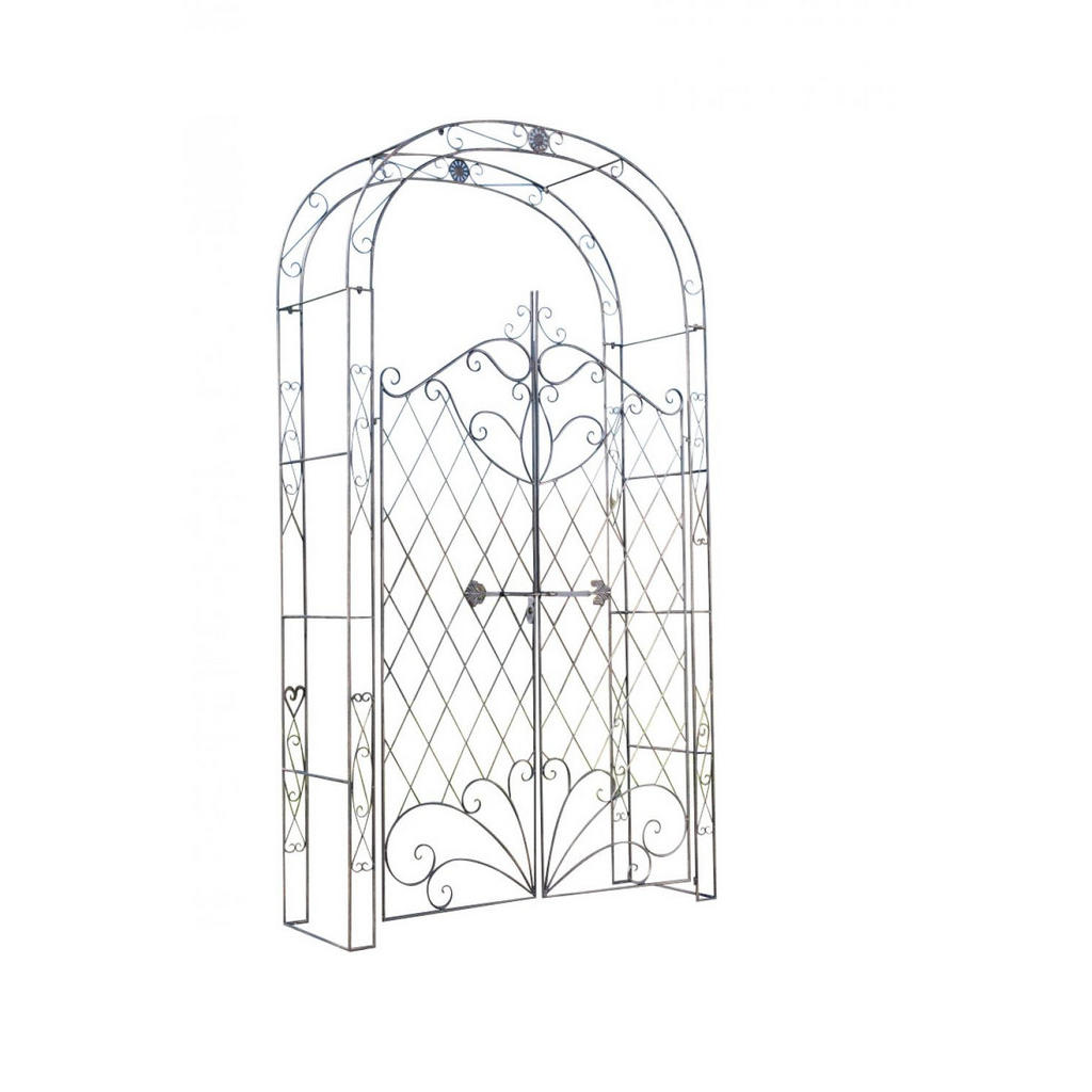 CLP Rosenbogen, Bronze, Metall, 120x220x40 cm, Gartenzubehör, Gartendeko CLP Rosenbogen, Bronze, Metall, 120x220x40 cm, Gartenzubehör, Gartendeko von CLP