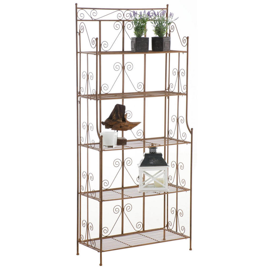 CLP Standregal, Braun, Metall, 74.5x173x34.5 cm, Wohnzimmer, Regale, Bücherregale CLP Standregal, Braun, Metall, 74.5x173x34.5 cm, Wohnzimmer, Regale, Bücherregale von CLP