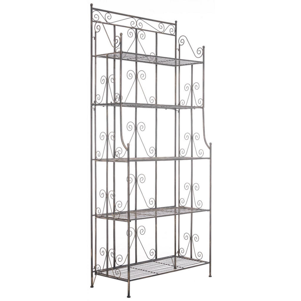 CLP Standregal, Bronze, Metall, 74.5x173x34.5 cm, Wohnzimmer, Regale, Bücherregale CLP Standregal, Bronze, Metall, 74.5x173x34.5 cm, Wohnzimmer, Regale, Bücherregale von CLP