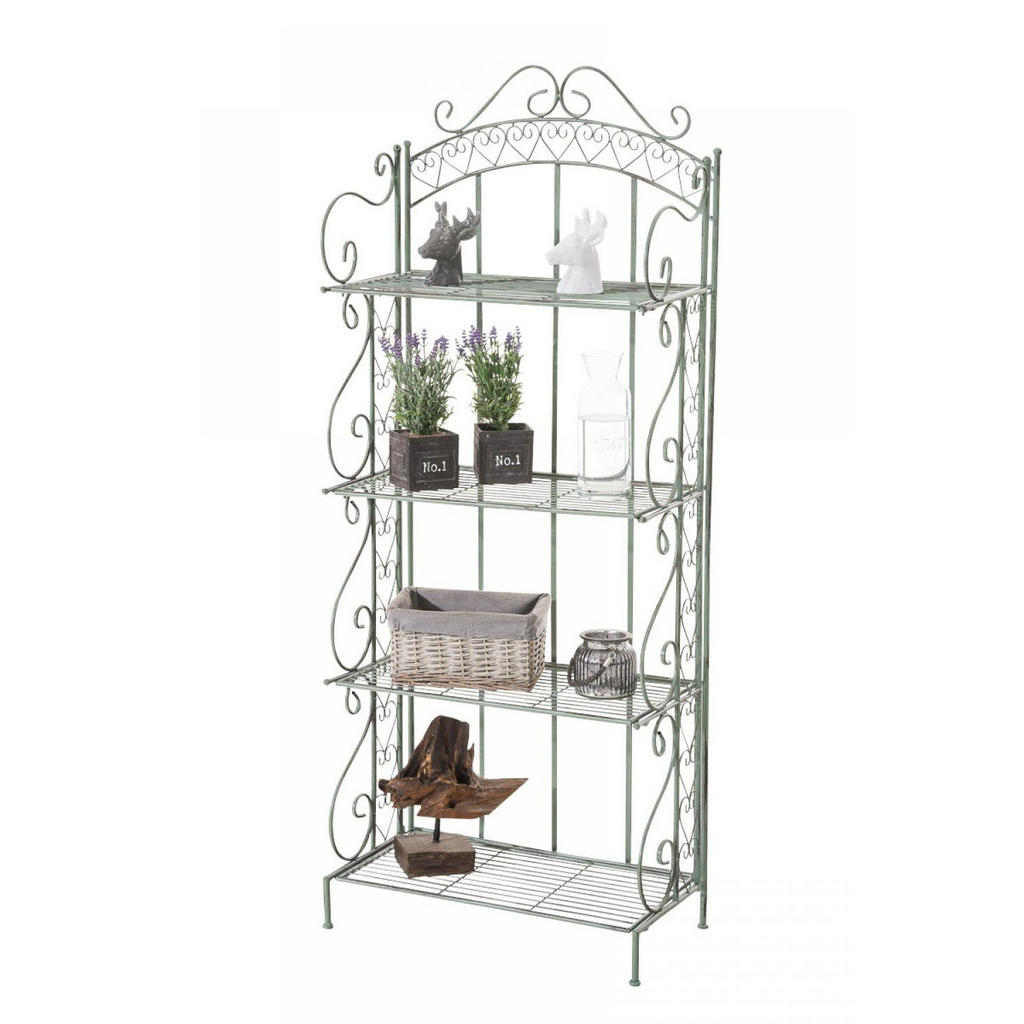 CLP Standregal, Grün, Metall, 61x153x33 cm, Wohnzimmer, Regale, Bücherregale von CLP