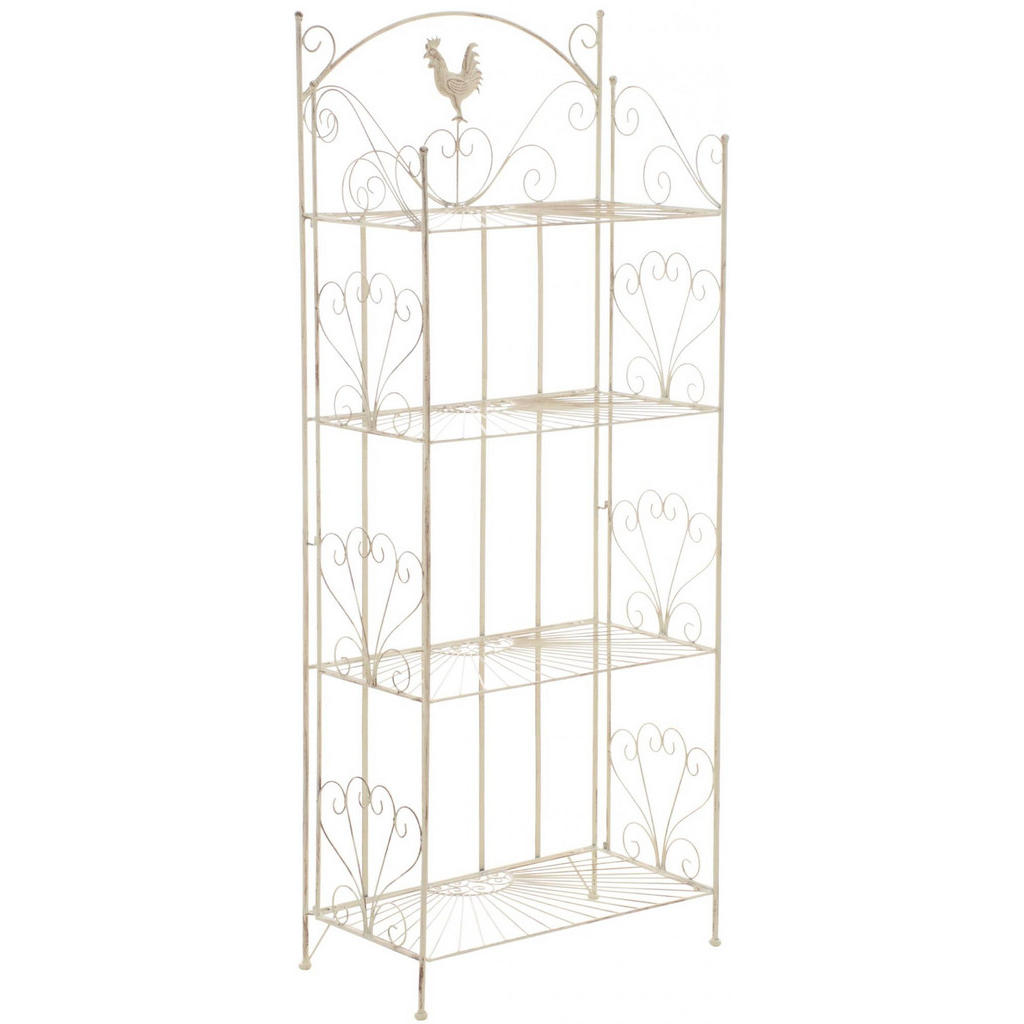 CLP Standregal, Perlmutt, Metall, 61.5x153x33 cm, Wohnzimmer, Regale, Bücherregale CLP Standregal, Perlmutt, Metall, 61.5x153x33 cm, Wohnzimmer, Regale, Bücherregale von CLP