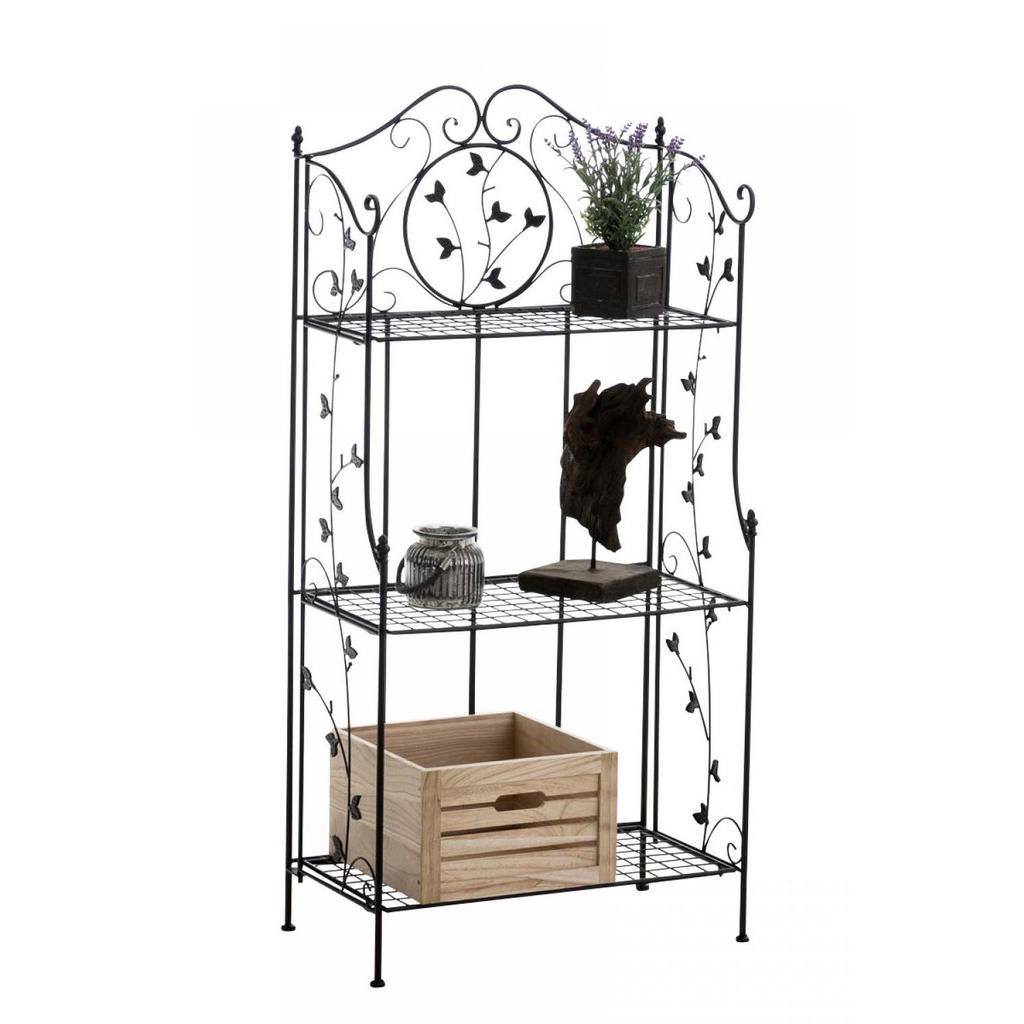 CLP Standregal, Schwarz, Metall, 58x118x33 cm, Wohnzimmer, Regale, Bücherregale CLP Standregal, Schwarz, Metall, 58x118x33 cm, Wohnzimmer, Regale, Bücherregale von CLP