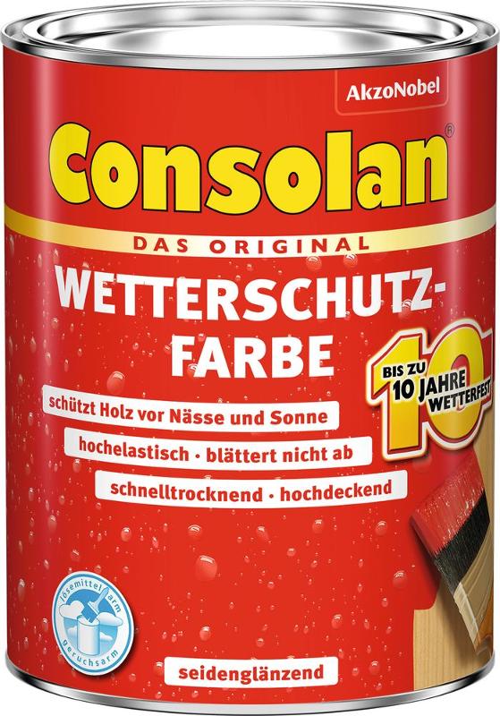 CONSOLAN Wetterschutzfarbe Schiefer 750ml - 5241145 von Consolan