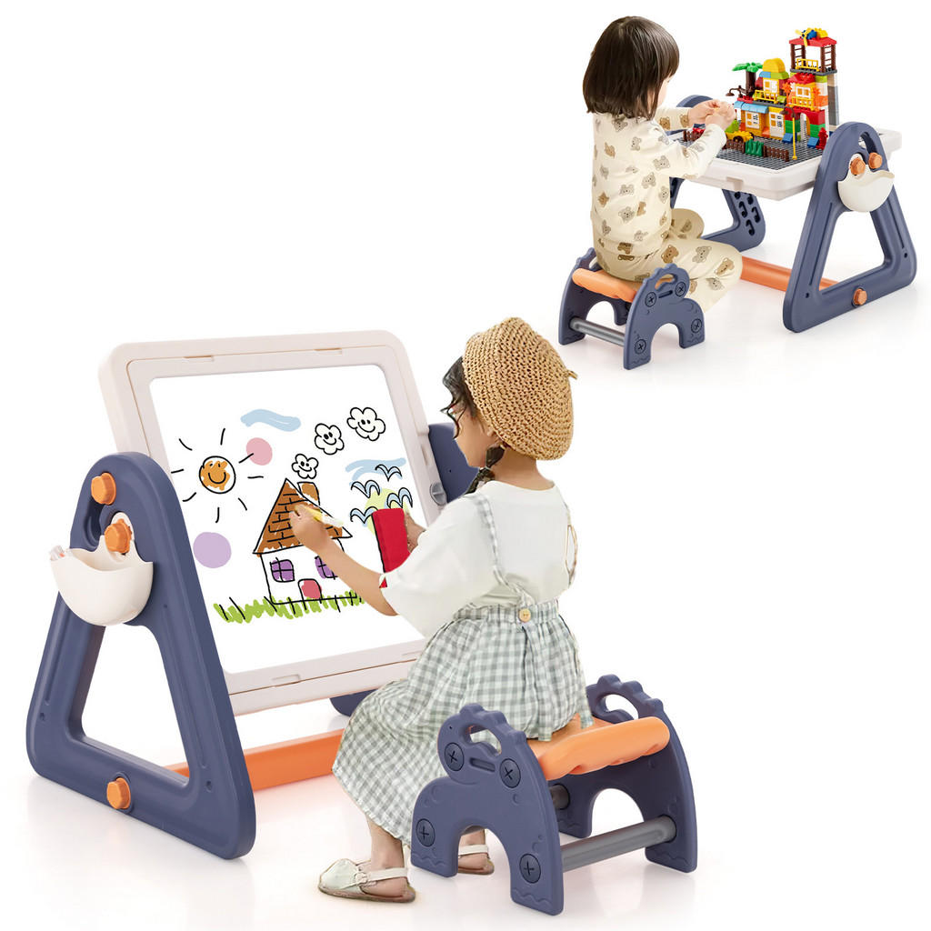 COSTWAY KINDERTISCH Mehrfarbig, Blau COSTWAY KINDERTISCH Mehrfarbig, Blau