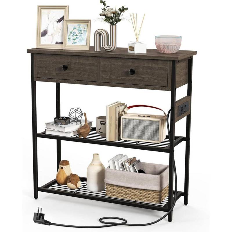 COSTWAY KONSOLENTISCH Grau