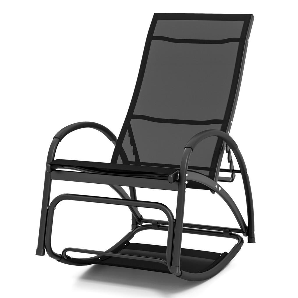 COSTWAY SCHAUKELSTUHL Schwarz