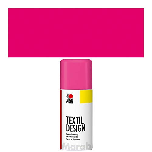 CREATIV DISCOUNT® NEU Marabu Textil Design Spray,150ml, Neon-Pink von Marabu