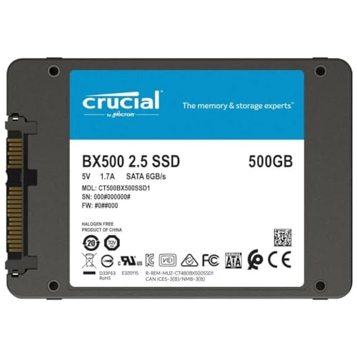 CRUCIAL BX500 500G 2.5"" Tray *CT500BX500SSD1T CRUCIAL BX500 500G 2.5"" Tray *CT500BX500SSD1T von Crucial