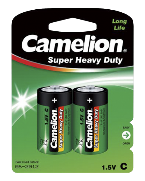 Camelion Batterie Baby C - 2 Stück - Typ: LR14 - 1,5V - Super Heavy Duty - Long Life Camelion Batterie Baby C - 2 Stück - Typ: LR14 - 1,5V - Super Heavy Duty - Long Life von Camelion
