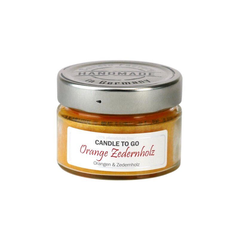 Candle Factory - Candle to go - Orange Zedernholz