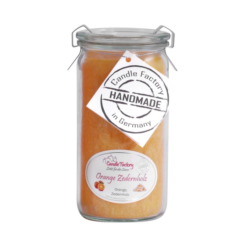 Candle Factory - Mini-Jumbo - Orange Zedernholz