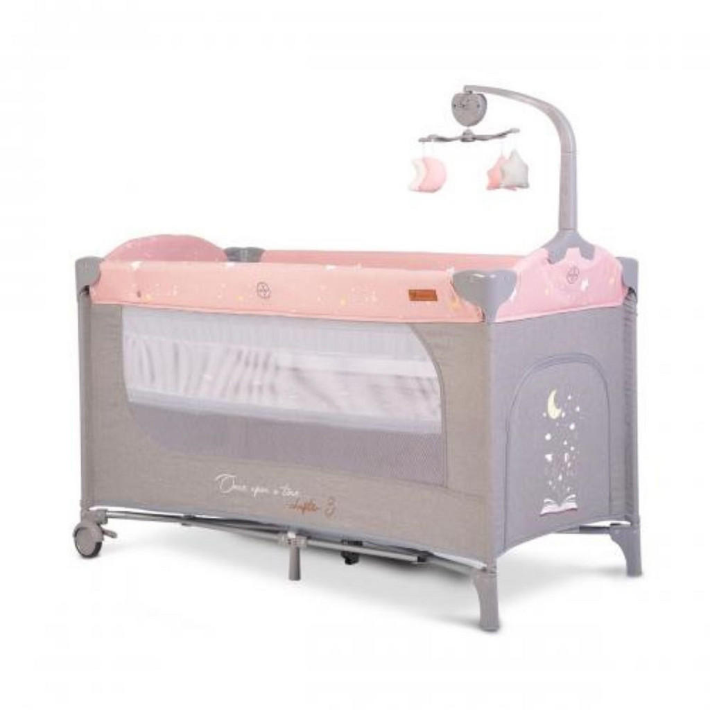 Cangaroo Reisebett, Rosa, Kunststoff, 60x120 cm, Babymöbel, Babybetten, Reisebetten von Cangaroo