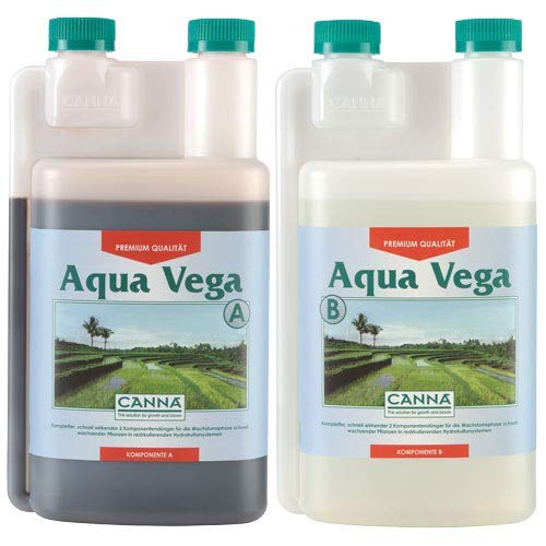 Canna Dünger Aqua Vega A&B 2 x 1 Liter Wuchs von CANNA