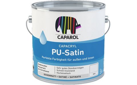 Caparol Capacryl PU-Satin Größe 2,4 LTR, Farbe Basis R von Caparol
