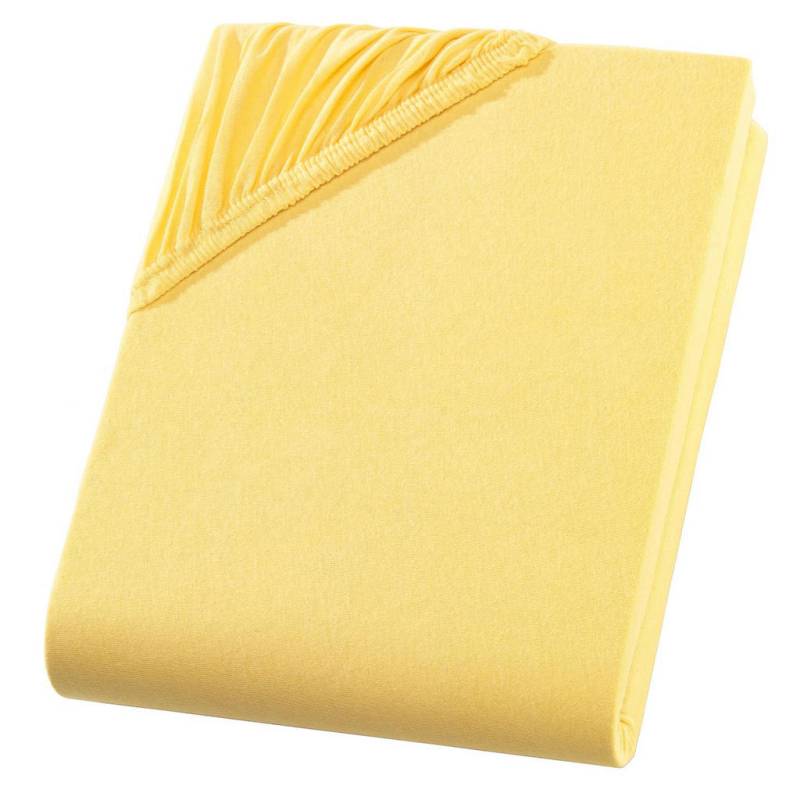 Carpe Sonno JERSEY-SPANNBETTLAKEN Gelb