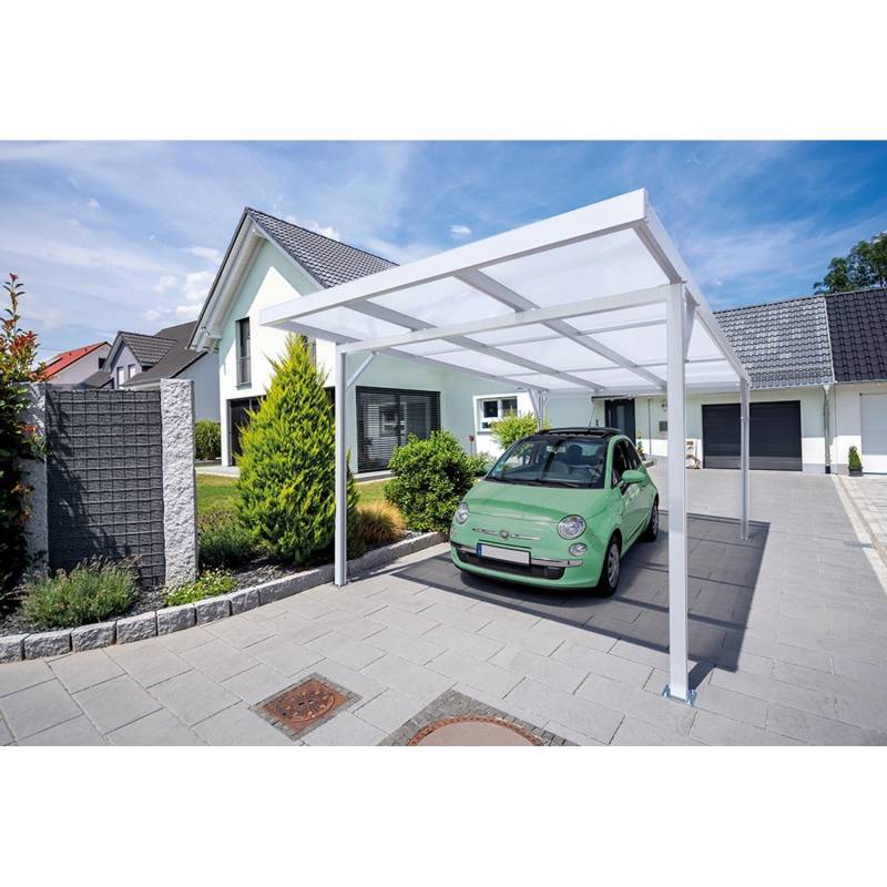 Carport Premium Anthrazit PC Stegplatte klar 309,4 cm x 562 cm von -