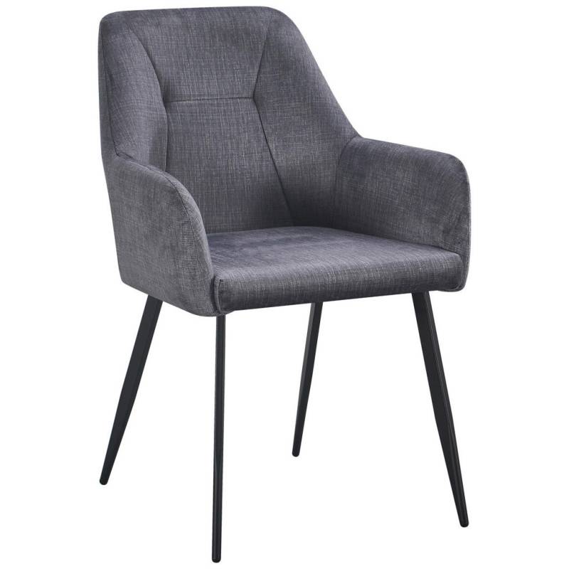 Carryhome ARMLEHNSTUHL Grau, Schwarz