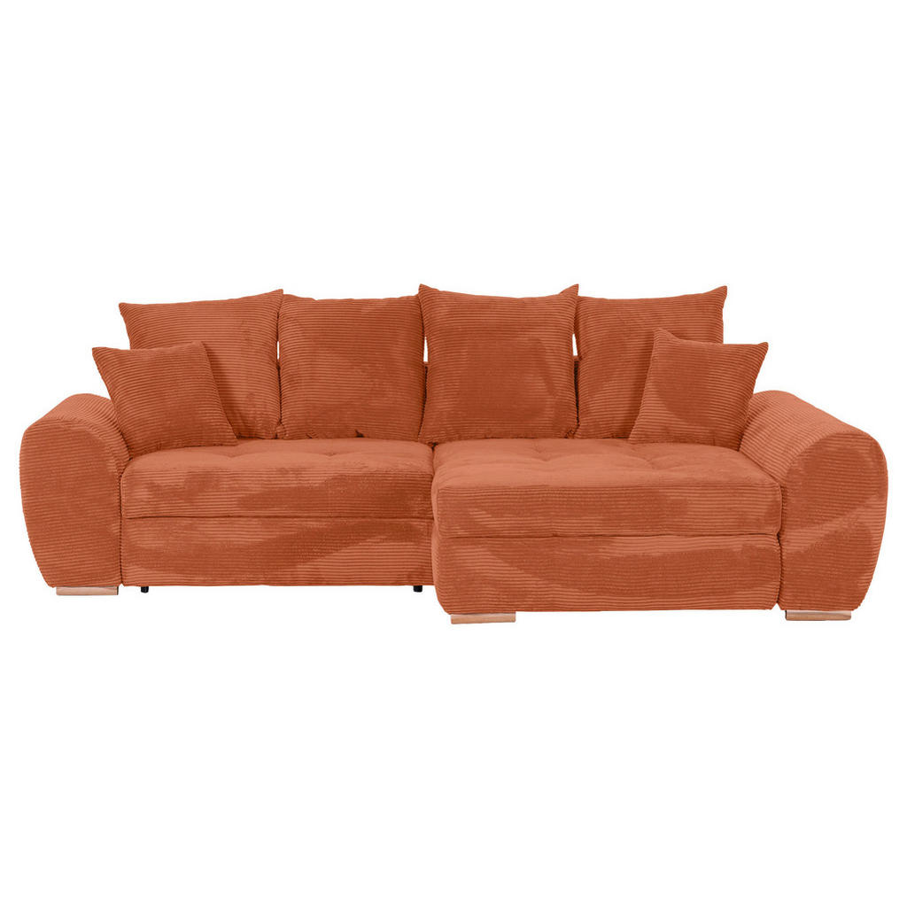 Carryhome Ecksofa, Rost, Textil, Buche, massiv, 2-3-Sitzer, Füllung: Schaumstoff, Ottomane rechts, L-Form, einmalig seitenverkehrt montierbar, 276x177 cm, Rücken echt, Wohnzimmer, Sofas & Couches, Wohnlandschaften, Ecksofas Carryhome Ecksofa, Rost, Textil, Buche, massiv, 2-3-Sitzer, Füllung: Schaumstoff, Ottomane rechts, L-Form, einmalig seitenverkehrt montierbar, 276x177 cm, Rücken echt, Wohnzimmer, Sofas & Couches, Wohnlandschaften, Ecksofas von Carryhome