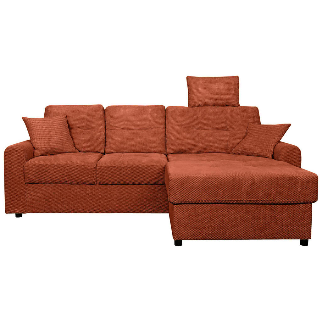 Carryhome Ecksofa, Rost, Textil, 3-Sitzer, Füllung: Schaumstoff, Ottomane rechts, seitenverkehrt montierbar, L-Form, 232x153 cm, Liegefunktion, Rücken echt, haustierfreundlicher Bezug, Wohnzimmer, Sofas & Couches, Wohnlandschaften, Ecksofas Carryhome Ecksofa, Rost, Textil, 3-Sitzer, Füllung: Schaumstoff, Ottomane rechts, seitenverkehrt montierbar, L-Form, 232x153 cm, Liegefunktion, Rücken echt, haustierfreundlicher Bezug, Wohnzimmer, Sofas & Couches, Wohnlandschaften, Ecksofas von Carryhome