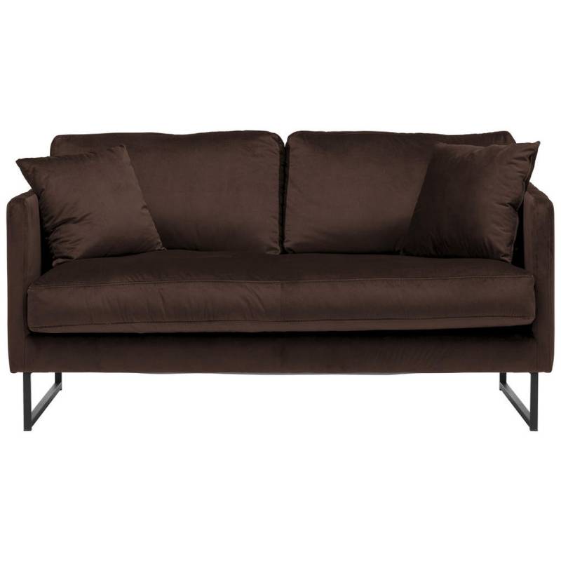 Carryhome 2-SITZER-SOFA Dunkelbraun
