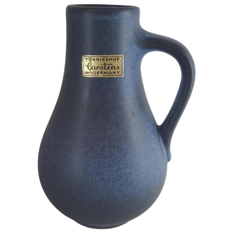 Blumenvase Henkelvase Krug Carstens Tönnieshof Blau gebraucht - sehr gut