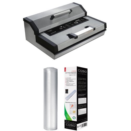 Caso 1405 FastVac 4000 Gewerbevakuumierer mit Caso 1224 XXL Profi- Folienrolle 40 x 1000 cm