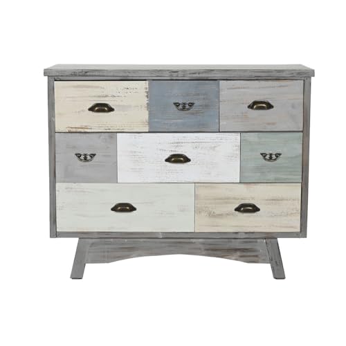 Home ESPRIT Kommode grau Mehrfarbig Cottage 100 x 40 x 80 cm - Marke EAN: 8424002177652 von Home ESPRIT