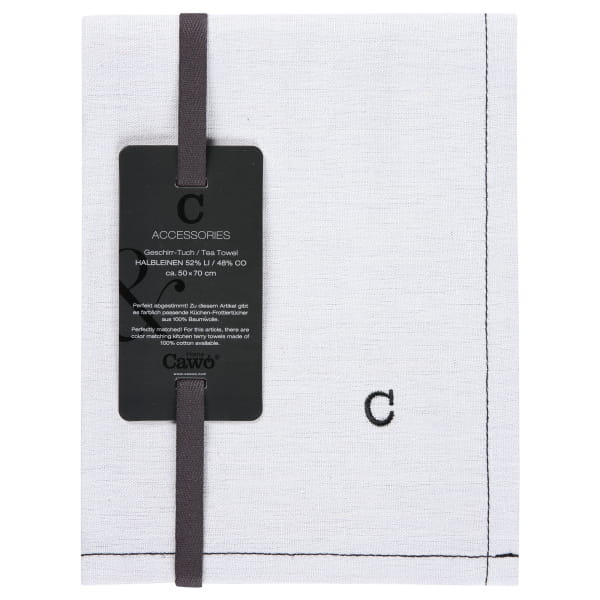 Cawö Cuisine Zoom Uni 124 - Geschirrtuch 50x70 cm - Farbe: sterling - 721