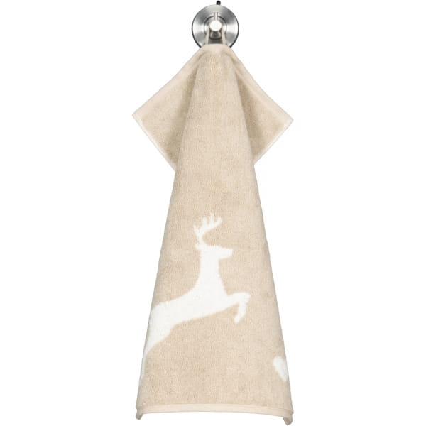 Cawö Handtücher Alpenchic Edition Hirsche 6228 - Farbe: natur - 33 - Gästetuch 30x50 cm