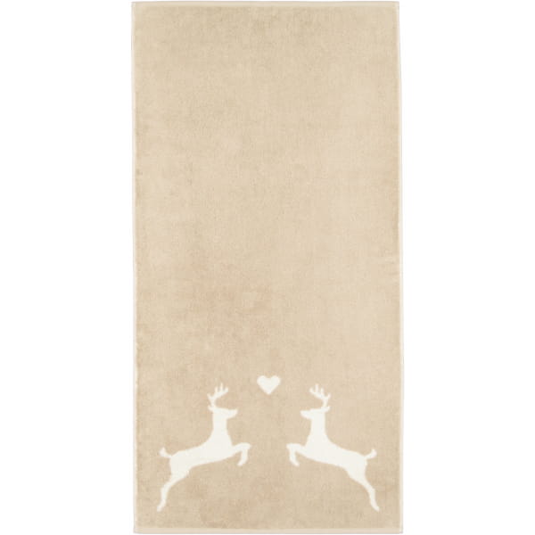 Cawö Handtücher Alpenchic Edition Hirsche 6228 - Farbe: natur - 33 - Handtuch 50x100 cm