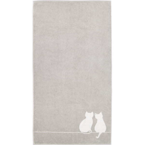 Cawö Handtücher CUTE CATS EDITION You & Me 6263 - Farbe: platin/weiß - 76 - Duschtuch 80x150 cm Cawö Handtücher CUTE CATS EDITION You & Me 6263 - Farbe: platin/weiß - 76 - Duschtuch 80x150 cm