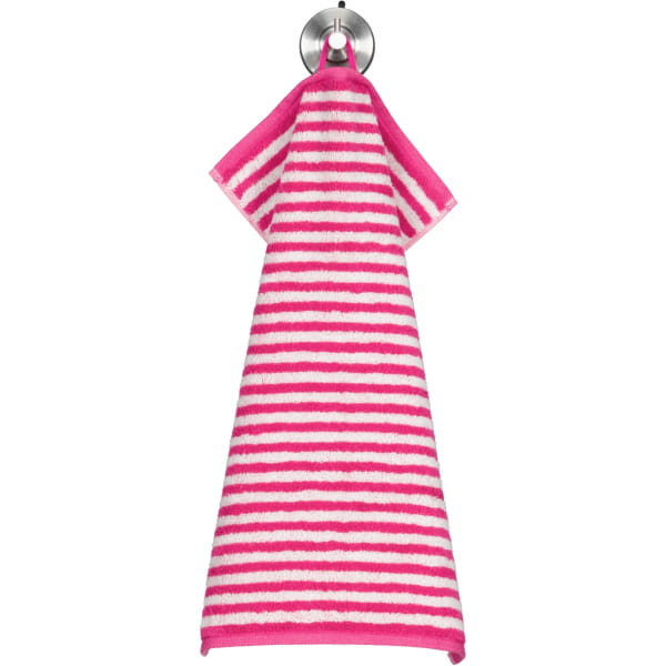 Cawö Handtücher Campus Ringel 955 - Farbe: pink - 22 - Gästetuch 30x50 cm