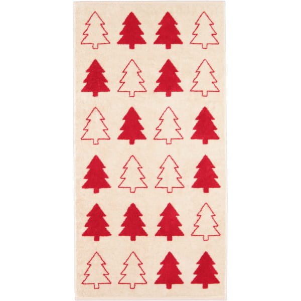 Cawö Handtücher Christmas Edition Tannenbäume 794 - Farbe: natur-rot - 32 - Handtuch 50x100 cm Cawö Handtücher Christmas Edition Tannenbäume 794 - Farbe: natur-rot - 32 - Handtuch 50x100 cm