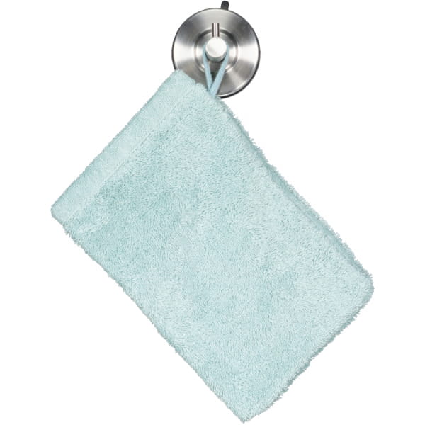 Cawö Handtücher Life Style Uni 7007 - Farbe: seegrün - 455 - Waschhandschuh 16x22 cm