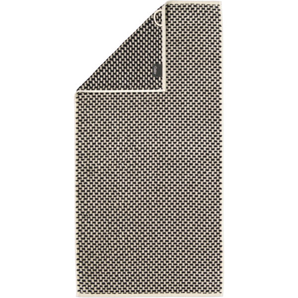 Cawö Handtücher Natural Allover 6215 - Farbe: natur-schwarz - 39 - Handtuch 50x100 cm