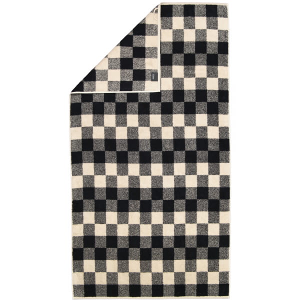 Cawö Handtücher Natural Karo 6217 - Farbe: natur-schwarz - 39 - Duschtuch 80x150 cm