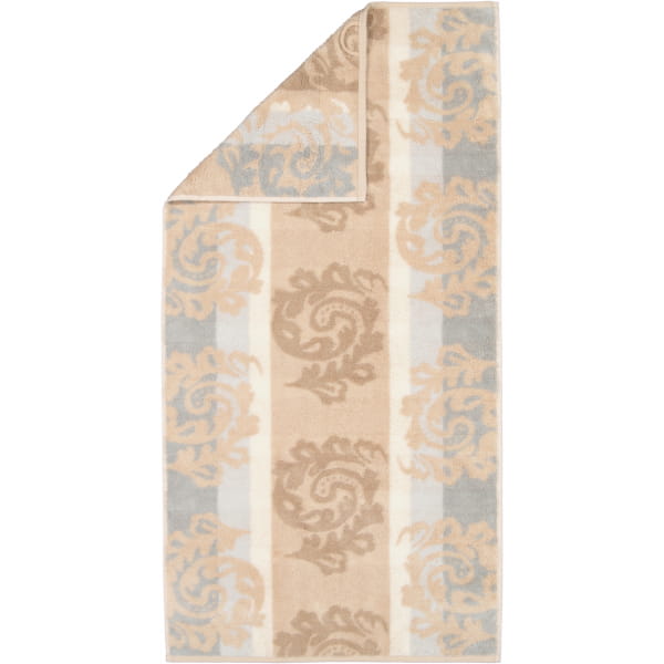Cawö - Noblesse Cashmere Jacquard 1057 - Farbe: sand - 33 - Handtuch 50x100 cm