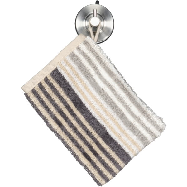 Cawö Handtücher Noblesse Harmony Streifen 1085 - Farbe: natur - 37 - Waschhandschuh 16x22 cm