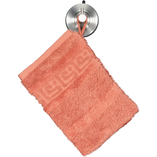 Cawö Handtücher Noblesse Uni 1001 - Farbe: brick - 387 - Waschhandschuh 16x22 cm Cawö Handtücher Noblesse Uni 1001 - Farbe: brick - 387 - Waschhandschuh 16x22 cm