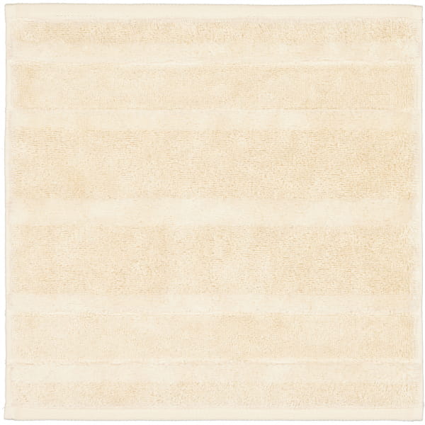 Cawö Handtücher Noblesse2 Uni 1002 - Farbe: beige - 370 - Seiflappen 30x30 cm