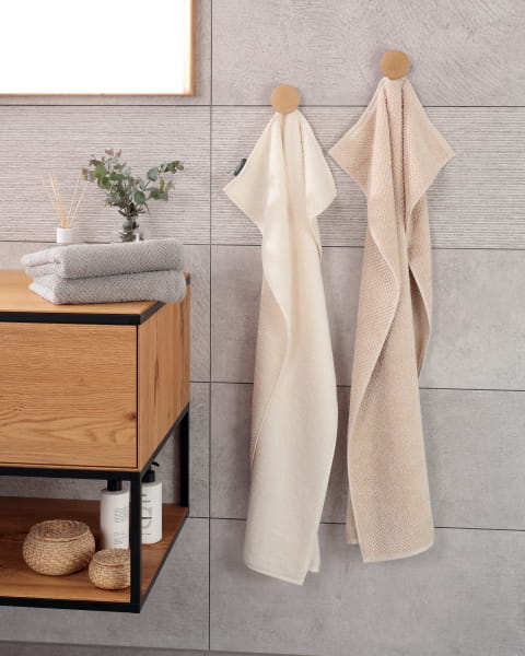 Cawö Handtücher Pure 6500 - Farbe: natur - 356 - Seiflappen 30x30 cm