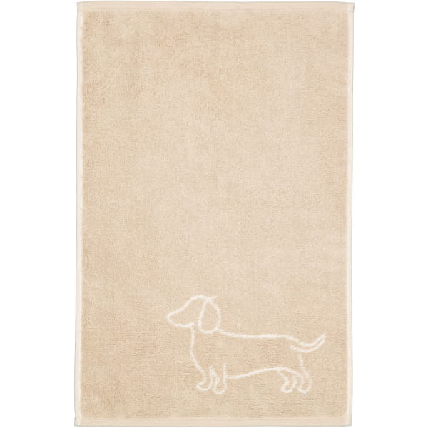 Cawö Handtücher WE LOVE DOGS Companion 6248 - Farbe: Natur-Beige - 33 - Gästetuch 30x50 cm