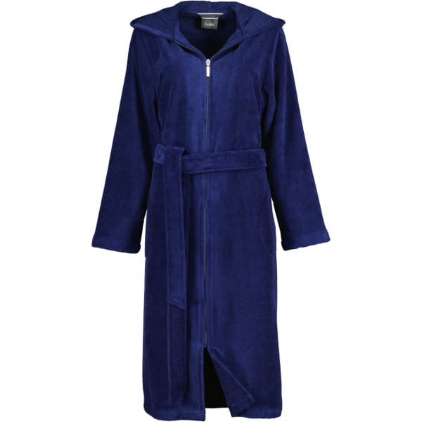 Cawö Home Damen Bademantel Kapuze RV 837 - Farbe: marine - 11 - S