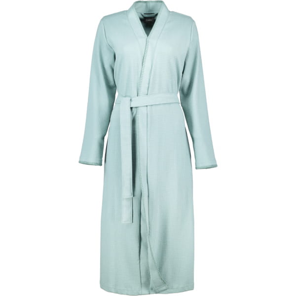Cawö Home Damen Bademantel Kimono Pique 812 - Farbe: salbei - 44