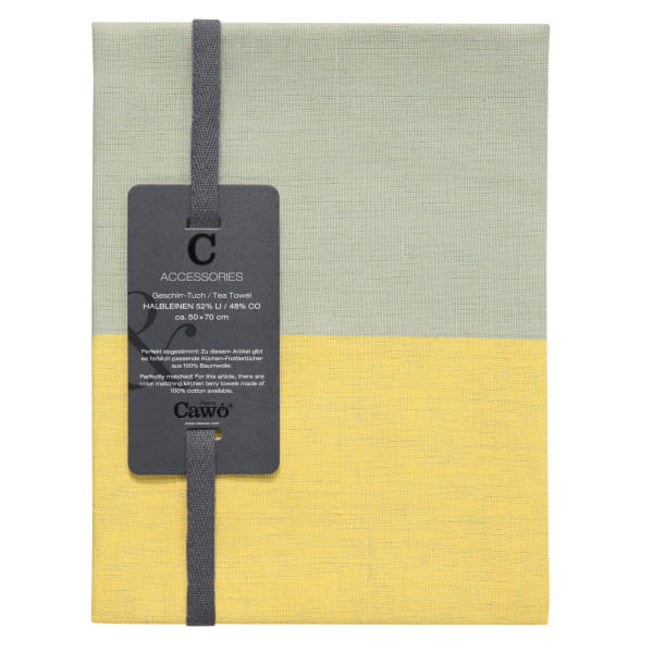 Cawö Home Geschirrtücher Cuisine Duo 535 - Farbe: scotch/wasabi - 54 - 50x70 cm