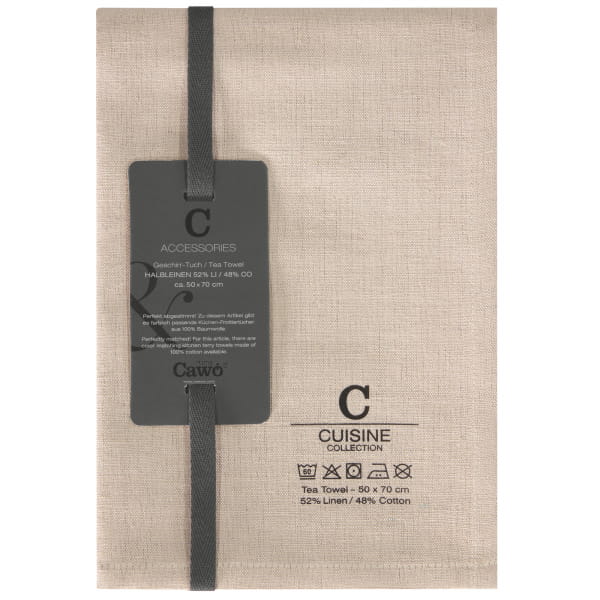 Cawö Home Geschirrtücher Cuisine Nature Uni 531 - Farbe: leinen - 30 - 50x70 cm Cawö Home Geschirrtücher Cuisine Nature Uni 531 - Farbe: leinen - 30 - 50x70 cm
