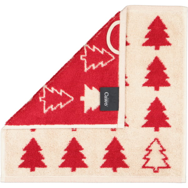 Cawö Seiftücher 3er Pack Christmas Edition Tannenbäume 794 - Farbe: natur-rot - 32 Cawö Seiftücher 3er Pack Christmas Edition Tannenbäume 794 - Farbe: natur-rot - 32