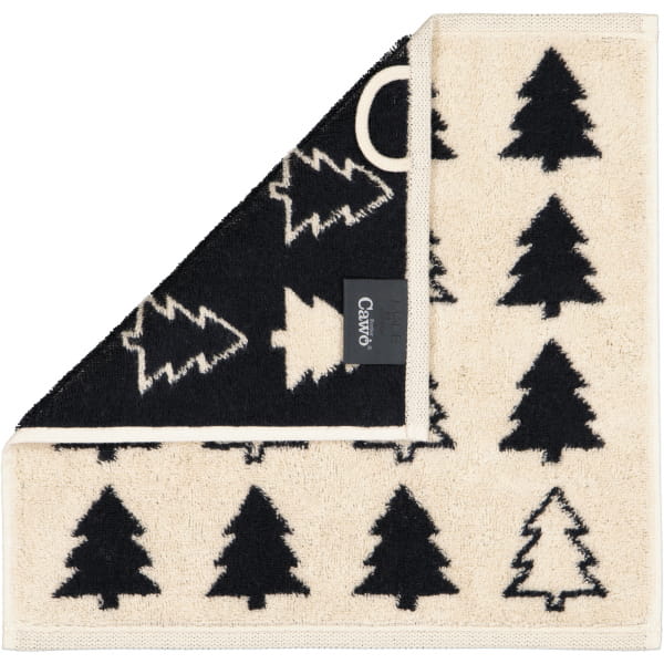 Cawö Seiftücher 3er Pack Christmas Edition Tannenbäume 794 - Farbe: natur-schwarz - 39 Cawö Seiftücher 3er Pack Christmas Edition Tannenbäume 794 - Farbe: natur-schwarz - 39